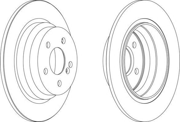 JG DISCOS MERCEDES CLASS E (SUBSTITUIDO P/DDF1308C)