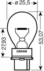 Lâmpada 27W 12V W2.5x16q