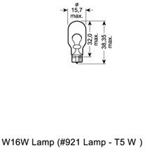 Lâmpada 12V 16W